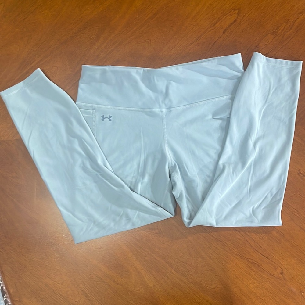Under Armour motion, high waisted, ankle let, harbor, blue XL